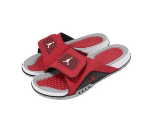 Nike Jordan Hydro IV 4 Retro Fire Red Black Men Slip On Strap Sandal 532225-600