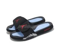 Nike Jordan Hydro V 5 Retro Black Metallic Men Slip On Casual Sandal 555501-061