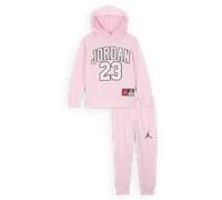 Nike Jordan Jersey Pack Younger Kids' 2-Piece Pullover Hoodie Set - Pink - Cotton 6