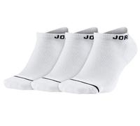 NIKE JORDAN JUMPMAN DRI FIT LOW NO SHOW SOCKS 3PACK SX5546-100 UNISEX UK2-5-8-11