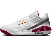 NIKE Jordan Max Aura 5 Men's Trainers Sneakers White/Cardinal Red/Vivid Orange (White/Cardinal Red/Light Graphite/Vivid Orange, UK Footwear Size System, Adult, Men, Numeric, Medium, 7.5)