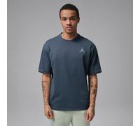 Nike Jordan Men's Embroidered Jumpman T-Shirt - Blue - Cotton L