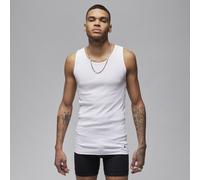 Nike Jordan Men's Flight Base Tank Top Tops (2-Pack) - White - Cotton S