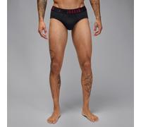 Nike Jordan Men's Flight Cotton Hip Briefs (3-Pack) - Black - Cotton S