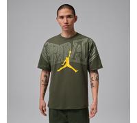 Nike Jordan Men's Graphic T-Shirt - Green - Cotton XS