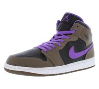 NIKE Jordan Mens Jordan 1 Mid 554724 660 Reverse Bred - Size, Palomino/White-wild Berry, 6 UK