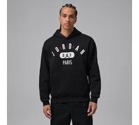 Nike Jordan Men's Paris Fleece Pullover Hoodie - Black - Cotton/Polyester L