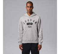 Nike Jordan Men's Paris Fleece Pullover Hoodie - Grey - Cotton/Polyester L