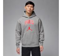 Nike Jordan Men's Paris Fleece Pullover Hoodie - Grey - Cotton/Polyester L