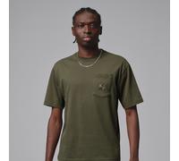 Nike Jordan Men's T-Shirt - Green - Cotton XS
