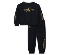 Nike Jordan Mountainside Baby (12-24M) 2-Piece Fleece Crew Set - Black - Cotton/Polyester 18M