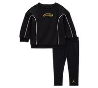 Nike Jordan Mountainside Baby (12-24M) 2-Piece Fleece Set - Black - Cotton/Polyester 18M