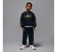 Nike Jordan Mountainside Younger Kids' 2-Piece Fleece Crew Set - Black - Cotton/Polyester 5