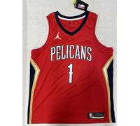Nike Jordan NBA Jersey Pelicans Zion Williamson #1 Red Men XL