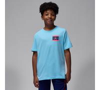 Nike Jordan Older Kids' Authentic Label T-Shirt - Blue - Cotton/Polyester XL