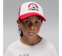 Nike Jordan Older Kids' Deep Dish Trucker Hat - White - Polyester ONE SIZE