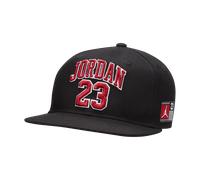Nike Jordan Older Kids' Jersey Flat-Brim Cap - Black - Polyester ONE SIZE