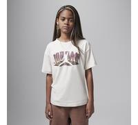 Nike Jordan Older Kids' Push Through Graphic T-Shirt - Brown - Cotton M
