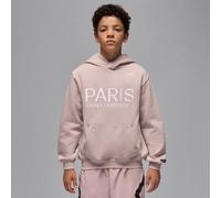 Nike Jordan Paris Saint-Germain Older Kids' Statement Fleece Pullover Hoodie - Pink - Cotton/Polyester S