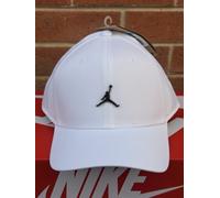 Nike Jordan Rise Metal Logo Cap Hat White FD5186-100 Adjustable Adult Size M/L