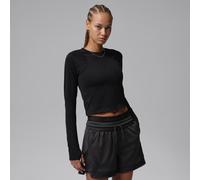 Nike Jordan Sport Flightweight Women's Long-Sleeve Top - Black - Polyester L (UK 16-18)