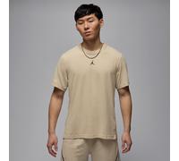 Nike Jordan Sport Men's Dri-FIT Short-Sleeve Top - Brown - Cotton/Polyester S