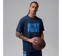 Nike Jordan Sport Men's Dri-FIT T-Shirt - Blue - Cotton