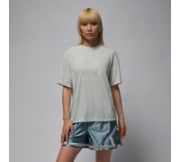 Nike Jordan Sport Women's Diamond Short-Sleeve Top - Grey - Polyester/Cotton/Rayon XXL (UK 24-26)