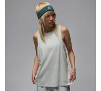 Nike Jordan Sport Women's Diamond Tank Top - Grey - Polyester/Cotton/Rayon XL (UK 20-22)