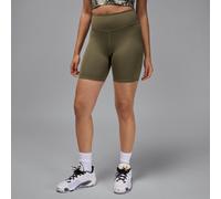 Nike Jordan Sport Women's High-Waisted 18cm (approx.) Bike Shorts - Green - Polyester/Elastane XS (UK 4-6)