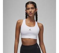 Nike Jordan Sport Women's Medium-Support Padded Jumpman Bra - White - Polyester/Elastane M
