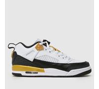 Nike Jordan White & Gold Spizike Low Youth Trainers UK 5 (EU 38)