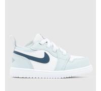 Nike Jordan White & Pl Blue 1 Low ALT Boys Toddler Trainers UK 2.5 (EU 18½)