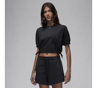 Nike Jordan Women's Knit Cropped Top - Black - Cotton/Polyester XS (UK 4-6)
