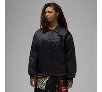 Nike Jordan Women's Varsity Jacket - Black - Chenille Patch XS (UK 4-6)