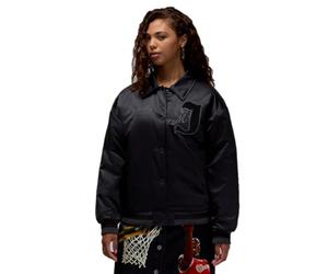 NIKE Jordan Women's Varsity Jacket, Black, Synthetic Fill Size Small S