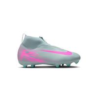 NIKE Jr. Mercurial Superfly 10 Academy Sneaker, Ocean Cube Pink Blast, 2.5 UK