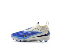 Nike Jr. Phantom 6 High Academy LV8 Older Kids' Firm-Ground Football Boot - Blue 2
