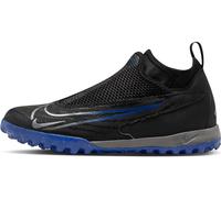 NIKE JR Phantom GX Academy DF TF Sneaker, Black/Chrome-Hyper Royal, 1 UK