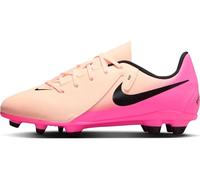 Nike Jr. Phantom GX II Club FG/MG Football Shoe, Crimson Tint/Black/Pink Blast, 13.5 UK