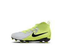 Nike Jr. Phantom Luna 2 Academy Multi-Ground High-Top Football Boot - Grey - Recycled Content Minimum 1