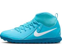 Nike JR Phantom Luna II Club TF Sneaker, Blue Fury White, 3.5 UK