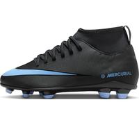 Nike Jr Superfly 10 Club Fg/Mg Football Shoe, Black/Ice Blue, 1 UK