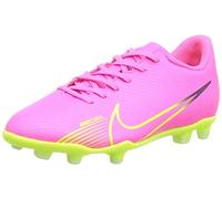 NIKE Jr Vapor 15 Club Fg/Mg Soccer Shoe, Pink Blast Volt Gridiron, 5.5 UK