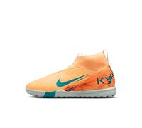 Nike Jr Zoom Superfly 10 Academy KM Turf Football Boots (Melon Tint/Neo Turq-Igloo)