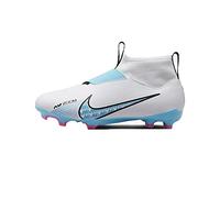 NIKE Jr Zoom Superfly 9 Acad Fg/Mg Sneaker White Baltic Blue Pink Blast 5.5