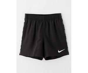 Nike Junior Boys 4 Inch Logo Taping Volley Swim Short, Black, Size Xs Black
