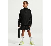 Nike Junior Boys Dri-FIT 1/2 Zip Top, Black/Reflective Silv, Size Xs=7-8 Years Black/Reflective Silv
