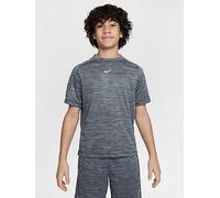 Nike Junior Boys Dri-FIT Short Sleeve Top, Black/Lt Smoke Grey/White, Size S=8-10 Years Black/Lt Smoke Grey/White