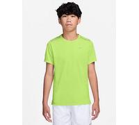 Nike Junior Boys Dri-FIT Short Sleeve Top, Volt Ice/White/Htr/Reflective, Size S=8-10 Years Volt Ice/White/Htr/Reflective